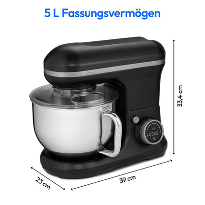 MEDION Küchenmaschine MD18420 mit Eisschüssel, 1200 W, schwarz