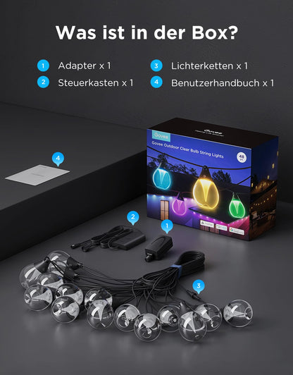 Govee RGBWIC Lichterkette Aussen 15M - Smart LED