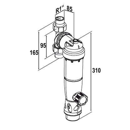 SYR System DUO FR Rückspülfilter – ohne Druckminderer