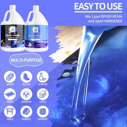 Ghguole Epoxidharz Set 8.5L – Gießharz für DIY, Kunst & Hobby