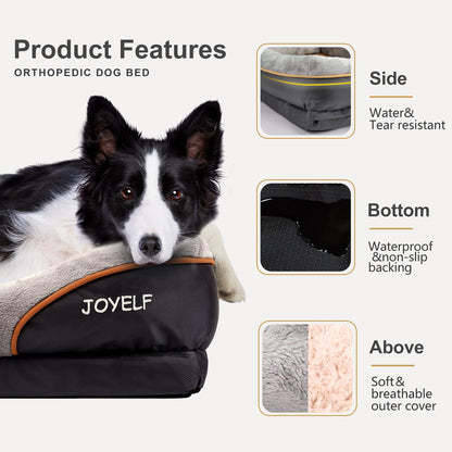 JOYELF Gedächtnisschaum Hundebett & Sofa Orthopädisch - XLarge