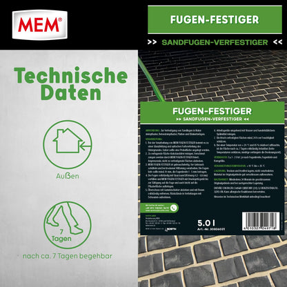 MEM Fugen-Festiger Fugenabdichtung für Sandfugen, lösemittelfrei, 5 l