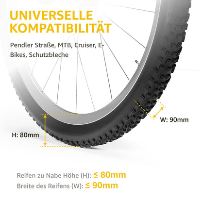 monTEK Fahrrad-Wandhalterung schwenkbar, Wandfahrradständer bis 30 kg