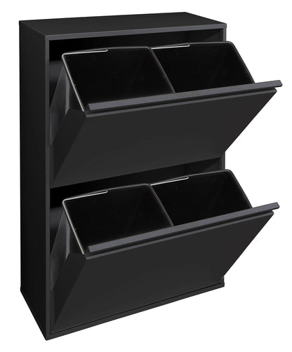 ARREGUI Basic CR606-B Mülltrennsystem - 4 Fächer schwarz