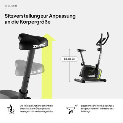 Zipro Heimtrainer Drift - Ergometer Fitnessbike