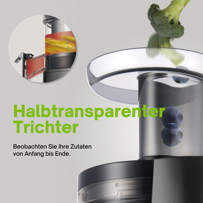 HUROM H-AA Slow Juicer Kaltpressentsafter – Dunkelsilber