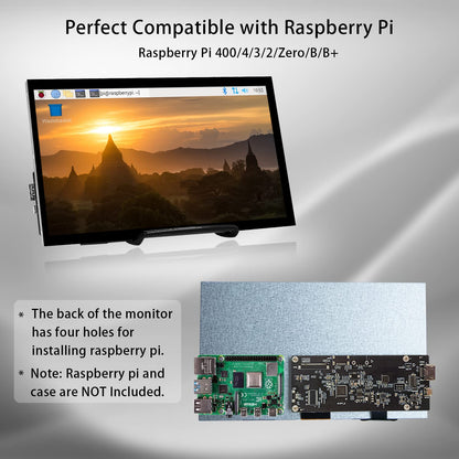 HAMTYSAN Raspberry Pi Touchscreen Monitor 10.1 Zoll 1024x600 IPS