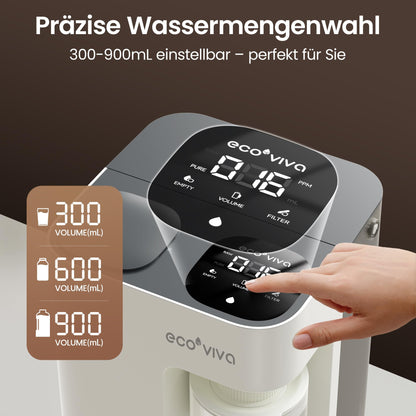 Ecoviva MATE 3 Auftisch Umkehrosmoseanlage Trinkwasserfilter - Weiss