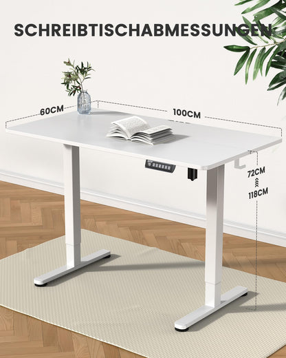 ErGear Elektrisch Höhenverstellbarer Schreibtisch - 100x60 cm