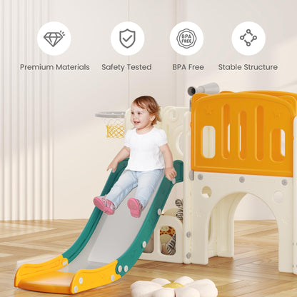 hoopyosms Kinder Rutsche Klettergerüst Indoor-Spielset - Grün