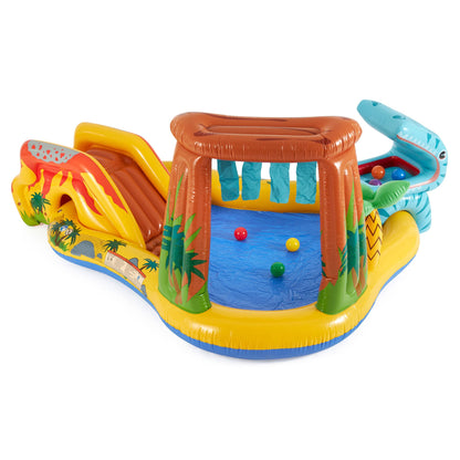 Intex 57444NP Play Center Dinosaurier, aufblasbares Planschbecken