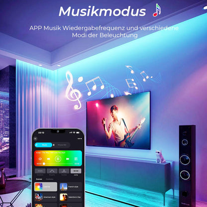 WIFI COB RGB LED Streifen 10M – Dimmbar, Smart Home Kompatibel