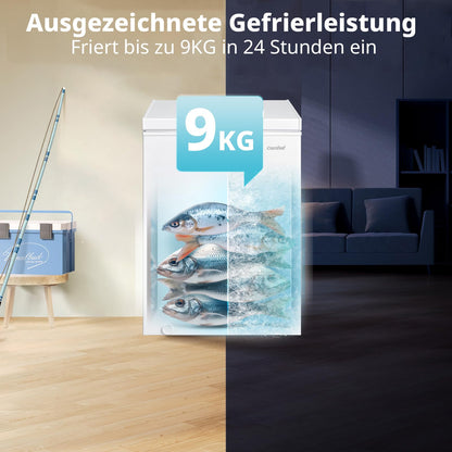Comfee Gefriertruhe 198 L mit Inverter-Kompressor, leise 37 dB