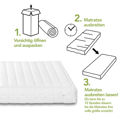 DREAMSTAR Easy Flex 7-Zonen Kaltschaummatratze - 90x200 H2/H3