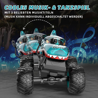 PENGBU RC Monstertruck Dinosaurier 1:20 ferngesteuert mit LED