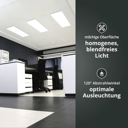 ProLux LED-Panel Aufbau Deckenleuchte - 120x30cm 6000K 36W