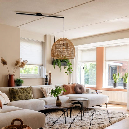 Lightswing® Single Aufhängesystem Hängelampe - Matt Schwarz 90cm