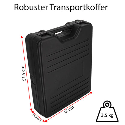 PremiumX Camping SAT-Anlage mobil im Koffer Single LNB