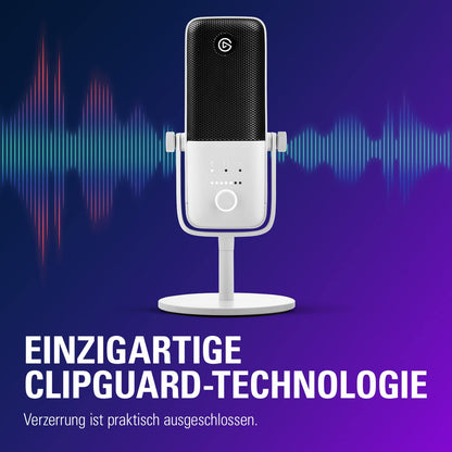 Elgato Wave:3 USB Kondensatormikrofon für Streaming - Weiss