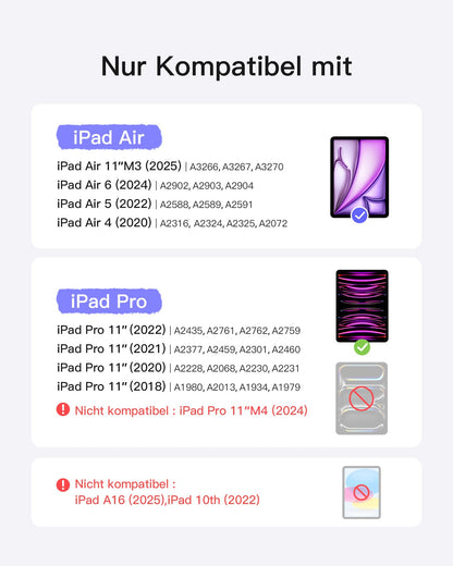 Inateck NeoMagic Magnetische Tastatur Hülle – iPad 11 zoll KB09119