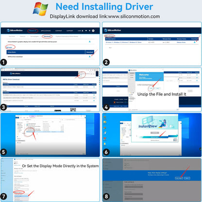 USB 3.0 Docking Station Dual HDMI 4K – USB C Dual Monitor