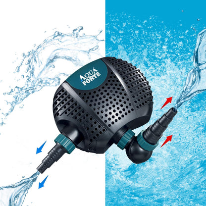AquaForte O-20000 Plus Teichpumpe 200 W, 19 m³/h, schwarz