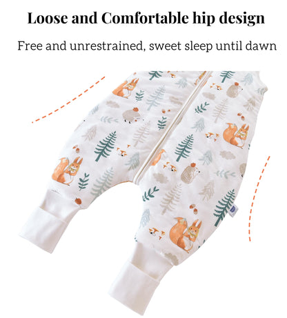 Chilsuessy Babyschlafsack mit Beinen 2.5 Tog, 2er-Pack, 100 cm