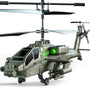 VATOS RC Hubschrauber XK-1 mit 2 Akkus und LED-Licht, ferngesteuerter Spielzeug-Helikopter im Military-Design