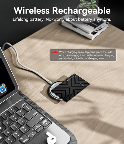 Ultrbeka Wallet Tracker, MFi-zertifiziert, für Apple Find My