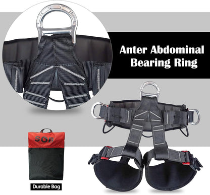 SOB Bergsteiger-Klettergurt Halbkörpergurt – Polyester verdickt