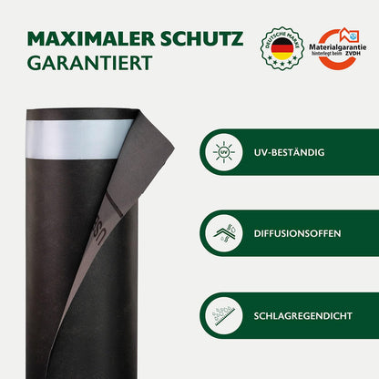 ALMO diffusionsoffene UV Unterspannbahn 37.5m² – mit Selbstklebenaht