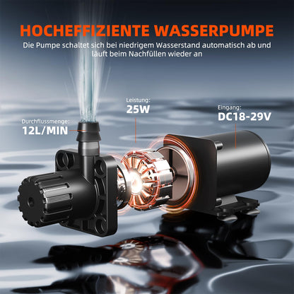 Spider Farmer Automatisches Bewässerungssystem 50 L mit 25W Pumpe