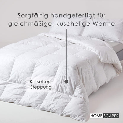 Homescapes Entendaunen-Winterdecke Extra warm 135x200 cm