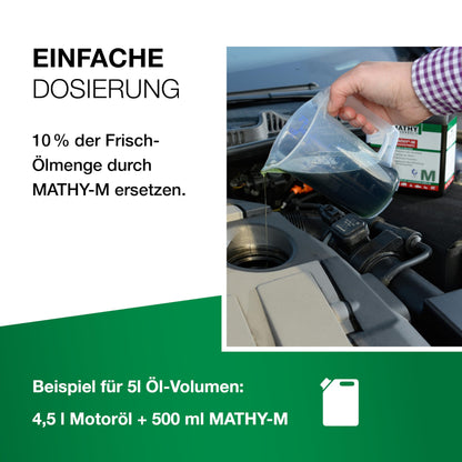 MATHY M Motoröl-Additiv – Verschleissschutz für Motoren 2,5 L