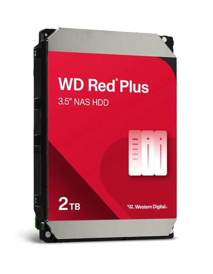 WD Red Plus 2TB NAS Interne Festplatte 3.5 Zoll - CMR 5400 U/Min