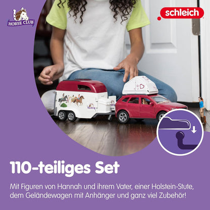 Schleich HORSE CLUB Abenteuer mit Auto und Pferdeanhänger 42535
