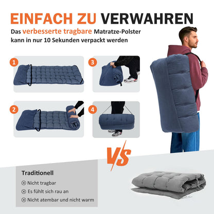 ATORPOK SHOP Campingbett Feldbett Klappbar Gästebett 200kg - Blau