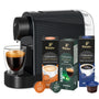 Tchibo Cafissimo Pure Plus Kapselmaschine inkl. 30 Kapseln, Schwarz – kompakte Bauform