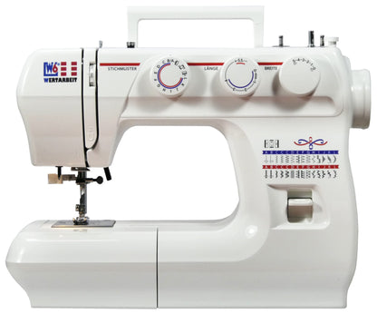 W6 WERTARBEIT N 1235/61 Freiarm Nutzstich Nähmaschine - Weiss