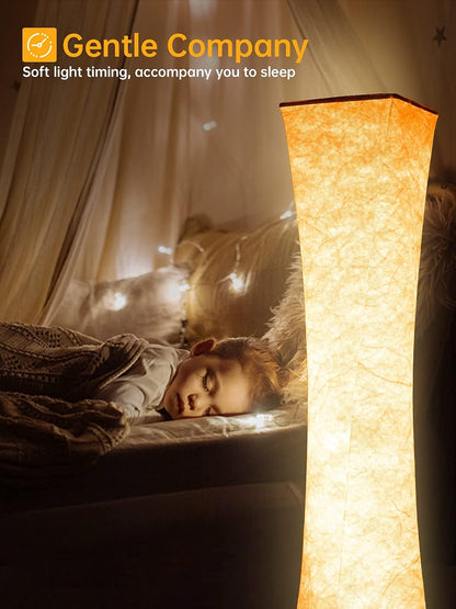 Amdelne RGB LED Stehlampe – Dimmbar, Musik Sync & App, Weiss