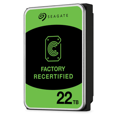 Seagate 22TB Exos X22 Interne Festplatte - Factory Recertified