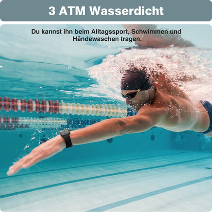 AEAC Smartwatch Fitnessuhr mit Telefonfunktion, 1.85" Display