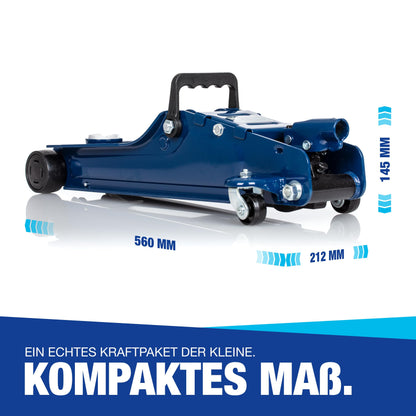NTG Hydraulischer Rangierwagenheber 2t - Flach, TÜV, 85-375mm