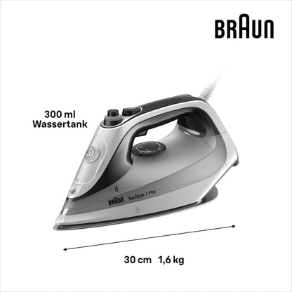 Braun TexStyle 7 Pro Dampfbügeleisen SI 7149 WB, 2900 Watt