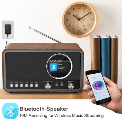 MONODEAL DAB+ UKW Küchenradio - Digitalradio mit TFT Display