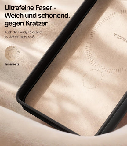 TORRAS Ostand Q3 VegSkin Hülle für Samsung Galaxy S26 Ultra, Schwarz