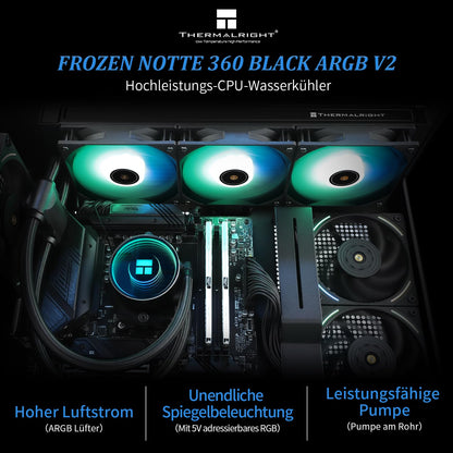 Thermalright Frozen Notte 360 Black ARGB CPU-Wasserkühlung
