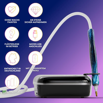 Picmondoo Black E-Painter 2.0 – elektrischer Diamond Painting Stift