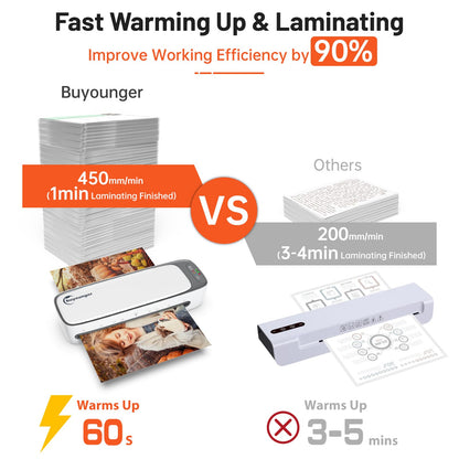 Laminiergerät 9-in-1 A3/A4 inkl. Papierschneider, Abrunder + 25 Folien
