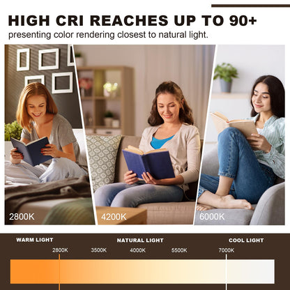 RUYI LED Deckenleuchte Dimmbar 4 Ringe – Weiss 48W